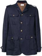 Brunello Cucinelli Straight-fit Military Jacket - Blue
