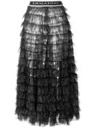 Ermanno Ermanno Glitter Tulle Skirt - Black