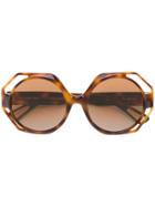 Christian Roth Eyewear Occupant Sunglasses - Brown
