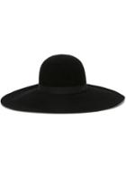Maison Michel 'blanche' Hat, Women's, Size: Small, Black, Cotton/viscose/rabbit Felt