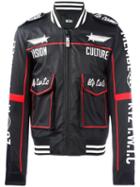 Ktz Embroidered Detailing Sport Jacket, Men's, Size: Medium, Black, Nylon