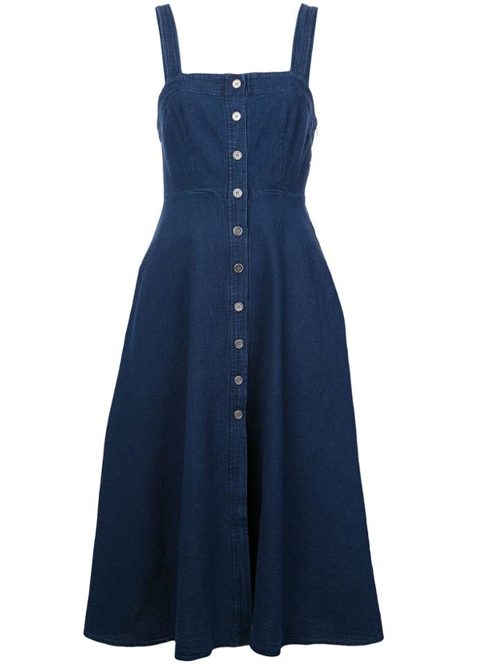 Rachel Comey Buttoned Day Dress - Blue