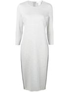 Fabiana Filippi Bead-embellished Jersey Dress - Grey