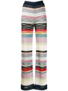 Missoni High-waisted Striped Trousers - Blue