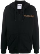 Moschino Rear Printed Hoodie - Black