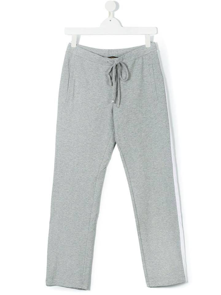 Roberto Cavalli Kids - Teen Track Trousers - Kids - Cotton/elastodiene - 14 Yrs, Boy's, Grey