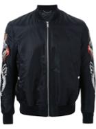 Christian Dada Embroidered Sleeve Bomber Jacket