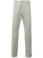 Pence Slim-fit Trousers, Men's, Size: 50, Grey, Cotton/spandex/elastane