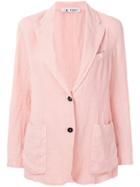 Barena Contrast Button Blazer - Pink & Purple