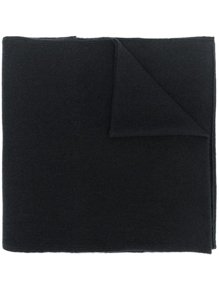 Lamberto Losani Soft Knit Scarf - Black