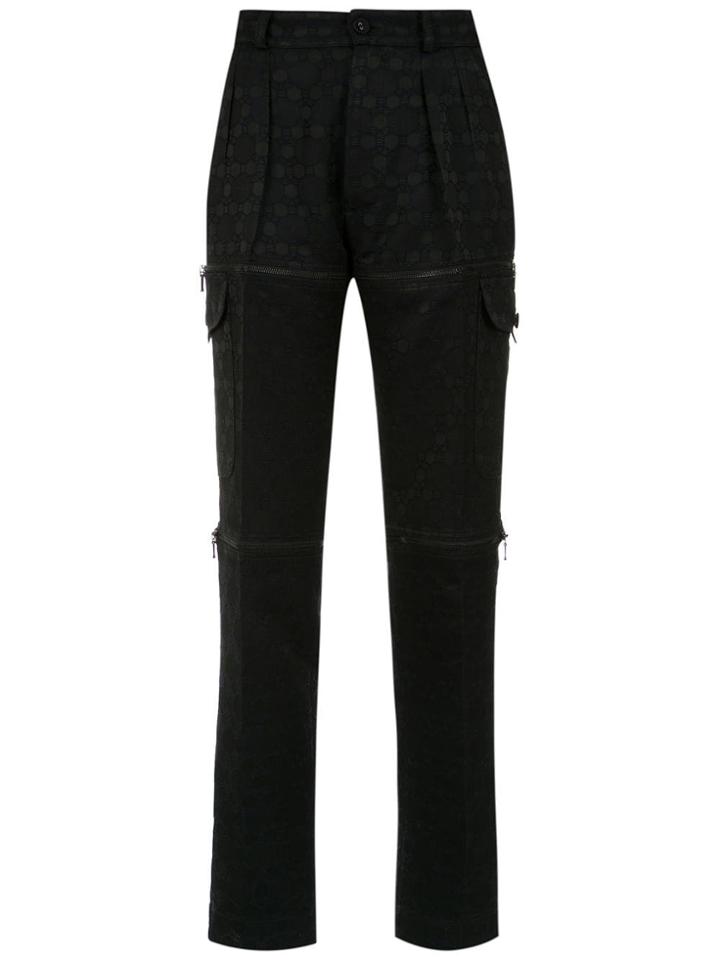 Reinaldo Lourenço Textured Trousers - Black