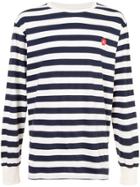 Aimé Leon Dore Striped Longsleeved T-shirt - White