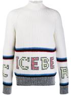 Iceberg Ribbed Knit Sweater - White