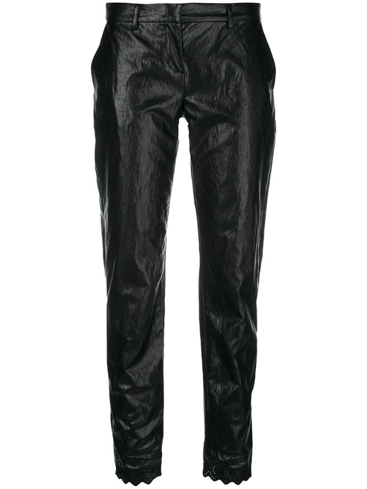 Philosophy Di Lorenzo Serafini Cropped Straight Leg Trousers - Black