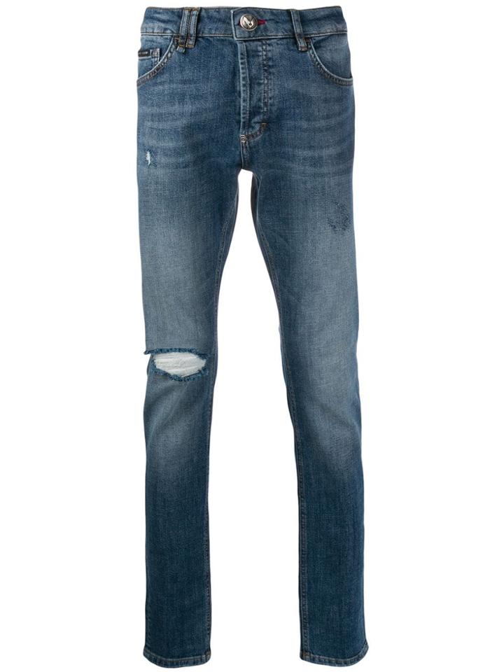Philipp Plein Super Straight Cut Statement - Blue