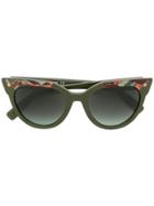 Dsquared2 Eyewear Cat Eye-frame Sunglasses - Green