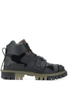 Dolce & Gabbana Logo Strap Trekking Boots - Black