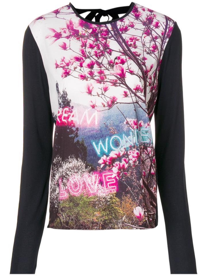 Ps By Paul Smith Printed Longsleeved T-shirt - Blue