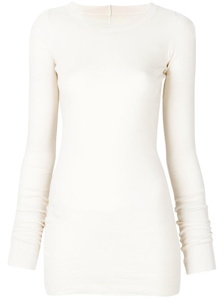 Rick Owens Long Sleeved T-shirt - Nude & Neutrals