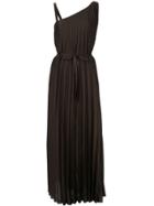 Ginger & Smart Depth Pleat Gown - Brown