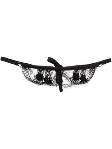Lascivious - 'sarah-lou' Blindfold - Women - Cotton/polyamide/spandex/elastane - One Size, Black, Cotton/polyamide/spandex/elastane