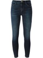 J Brand Cropped Rail Jeans, Women's, Size: 29, Blue, Cotton/polyester/spandex/elastane