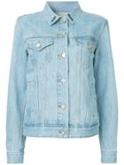 Être Cécile Tropical Embroidery Denim Jacket - Blue