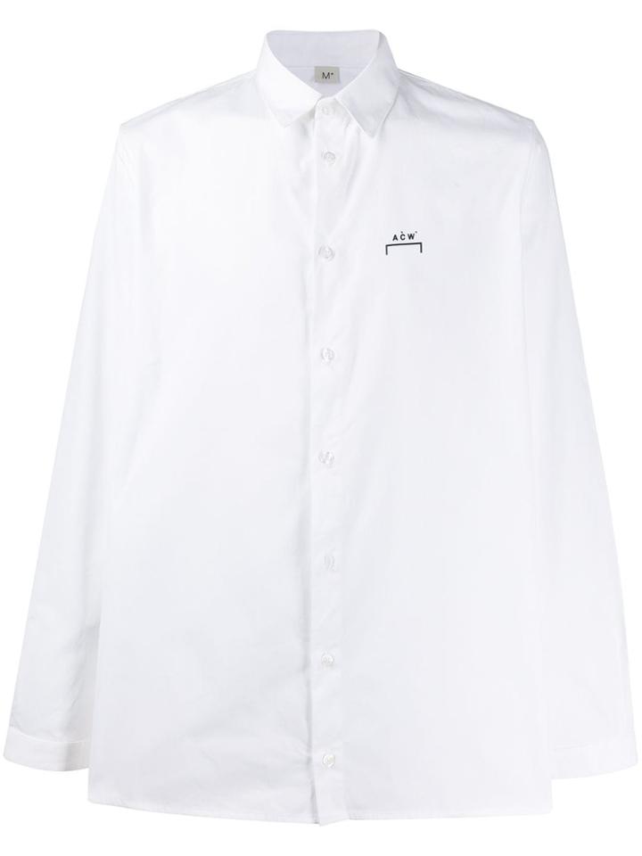 A-cold-wall* Long Sleeve Boxy Fit Shirt - White