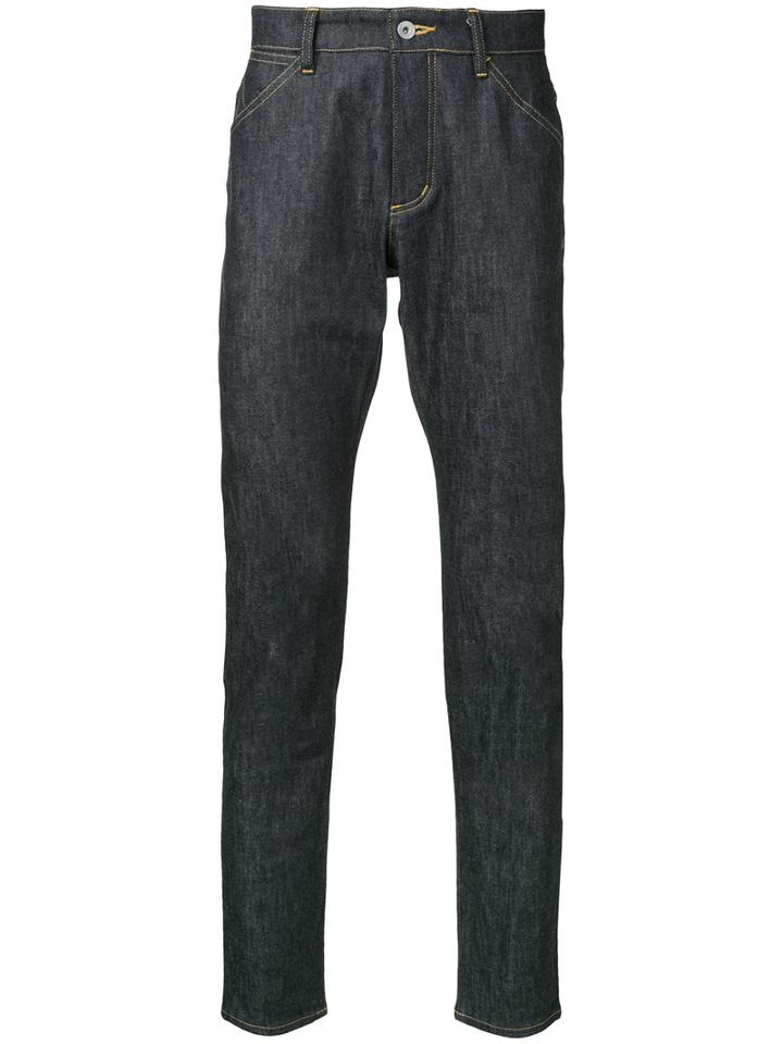 Kazuyuki Kumagai Straight-leg Jeans, Men's, Size: 2, Blue, Cotton/polyurethane