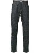 Kazuyuki Kumagai Straight-leg Jeans, Men's, Size: 2, Blue, Cotton/polyurethane