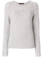 Incentive! Cashmere Cashmere Long Sleeve Sweater - Grey
