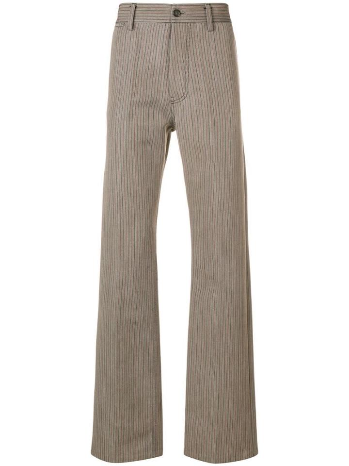 Marni Patterned Flared Trousers - Neutrals