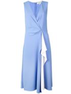 Diane Von Furstenberg Asymmetric Midi Dress - Blue