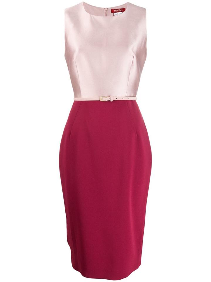 Max Mara Studio Satin Top Dress - Red
