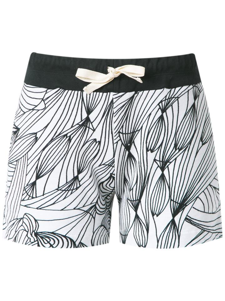 Isolda - Printed Shorts - Women - Cotton - 38, Black, Cotton