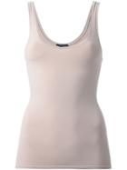 Theory Scoop Neck Tank, Women's, Nude/neutrals, Cotton/nylon/spandex/elastane