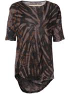 Raquel Allegra Printed Fitted Blouse - Brown