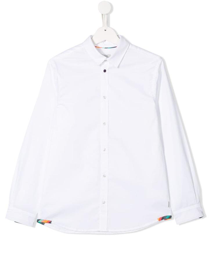 Paul Smith Junior Teen Classic Plain Shirt - White