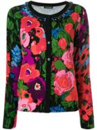 Twin-set Embellished Floral Print Cardigan - Multicolour