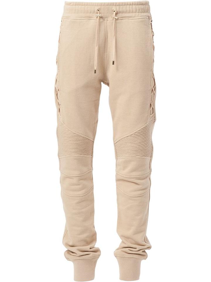 Balmain Track Pants, Men's, Size: Small, Nude/neutrals, Cotton