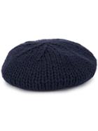Undercover Knitted Beret Hat - Blue