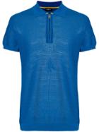 Diesel Zip Front Polo Shirt - Blue