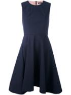 Jil Sander Navy Flared Sleeveless Dress