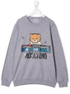 Moschino Kids Bear Print Sweatshirt - Grey