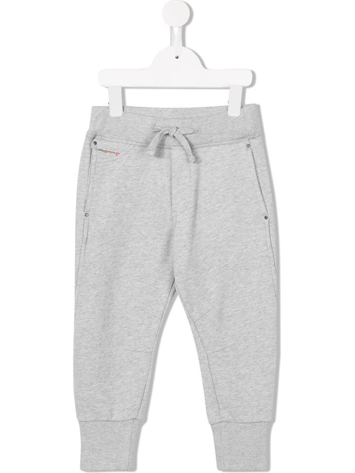 Diesel Kids Tapered Track Pants, Boy's, Size: 12 Yrs, Grey