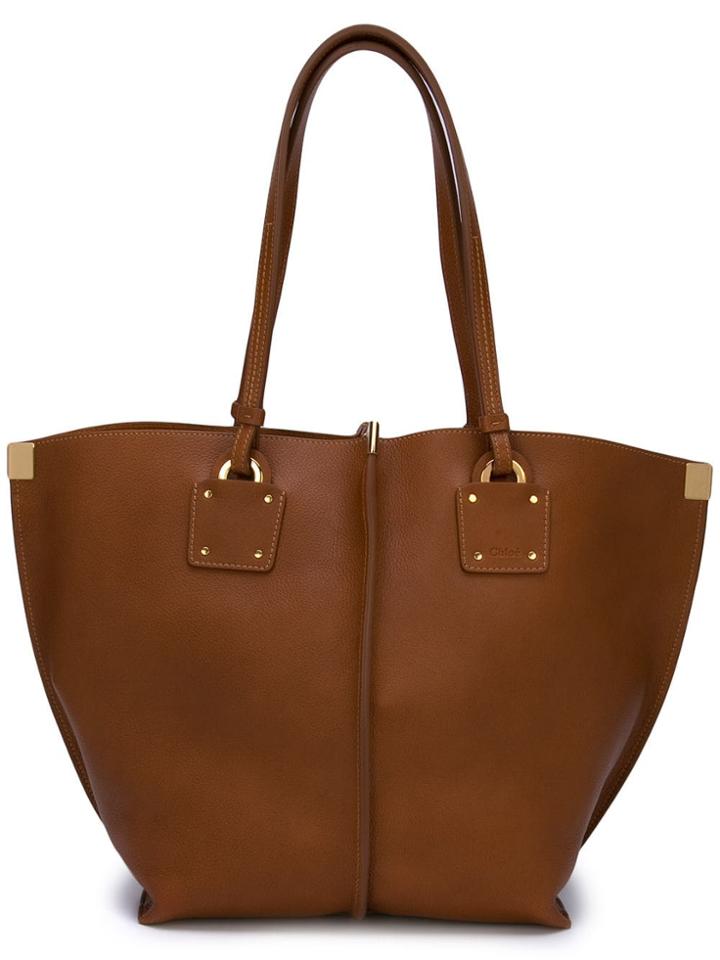 Chloé Vick Tote Bag - Brown