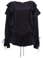 Lanvin Ruffled Sleeve Blouse