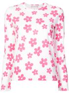 Comme Des Garçons Girl Flower Print Shirt - White