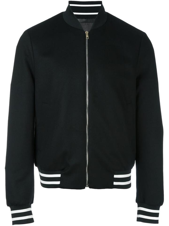 Paul Smith London Striped Detailing Bomber Jacket