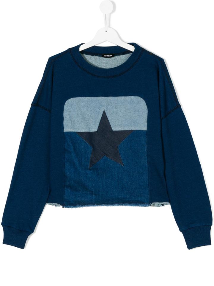 Diesel Kids Star Jumper - Blue